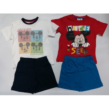 Conjunto -T-Shirt + Calção - Mickey Mouse