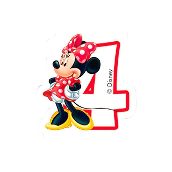 Vela de Aniversário Amigos Mickey Mouse - N.º 4