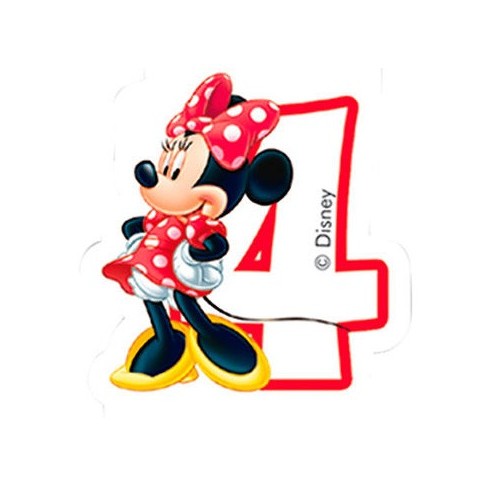 Vela de Aniversário Amigos Mickey Mouse - N.º 4