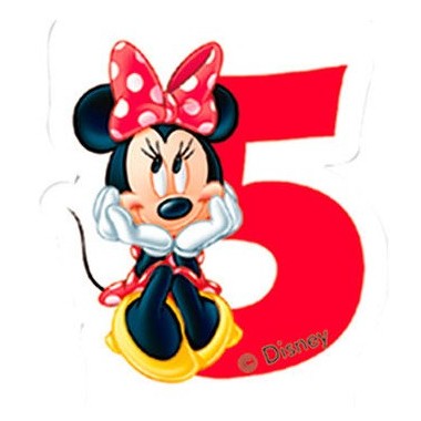 Vela de Aniversário Mickey Mouse - N.º 5