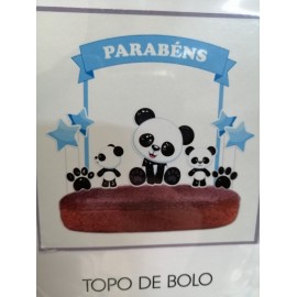 Topo de Bolo - Panda