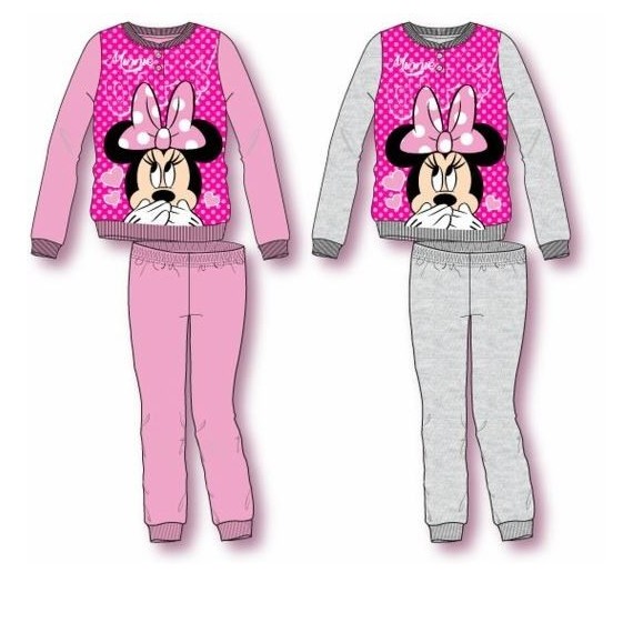 Pijama Cardado - Minnie Mouse 6/12 Anos