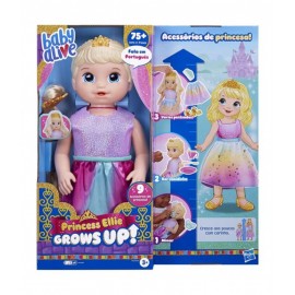 Baby Alive Princess Ellie GROW UP Loira - Hasbro