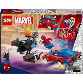 Lego Marvel - Carro de Corrida do Spider-man e Duende Verde Venomizado