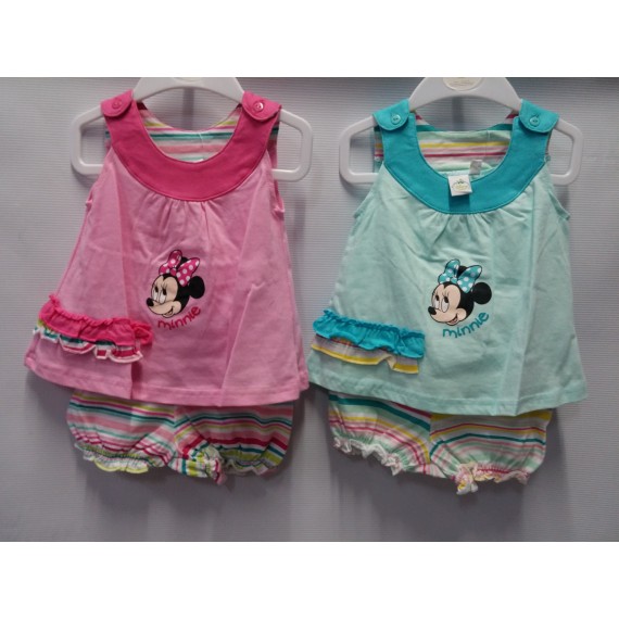 Conjunto T-shirt + Calções Bebé -  Minnie