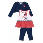 Conjunto Casaco + T-shirt + Legging Bebé -  Minnie Mouse