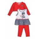 Conjunto Casaco + T-shirt + Legging Bebé -  Minnie Mouse