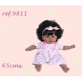 Boneca Chorona com cabelo Mulato - 65 cm